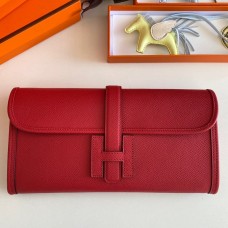 Hermes Jige Elan 29 Clutch Bag In Red Epsom Leather JM1759us64