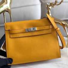 Hermes Kelly Danse Handmade Bag In Yellow Swift Leather JM1681BF80