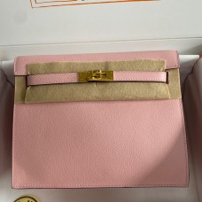 Hermes Kelly Danse II Bag In Rose Sakura Evercolor Calfskin JM1624fj51