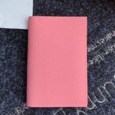 Hermes MC Euclide Card Holder In Pink Epsom Leather JM596UO29