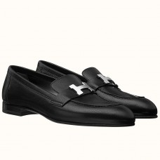 Hermes Paris Loafers In Noir Goatskin JM1321hs91