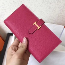 Hermes Peach Epsom Bearn Gusset Wallet JM1654Wv88