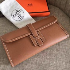 Imitation Hermes Jige Elan 29 Clutch Bag In Gold Epsom Calfskin JM304uj55