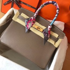 Imitation High Quality Hermes Birkin 30 Handmade Bag In Taupe Epsom Leather JM498Ki36