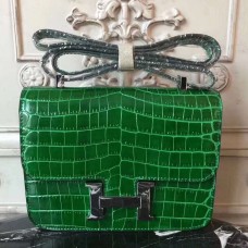 Replica 1:1 Hermes Bamboo Constance MM 24cm Crocodile Bag JM996tX63