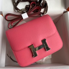 Replica Hermes Constance 18 Handmade Bag In Rose Lipstick Epsom Calfskin JM238ij65