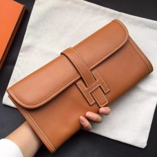 Replica Hermes Jige Elan 29 Clutch In Gold Swift Calfskin JM539nB47