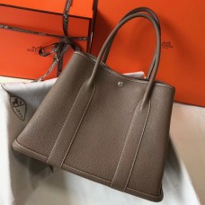 Top Hermes Garden Party 36 Bag In Taupe Clemence Leather JM237gt75